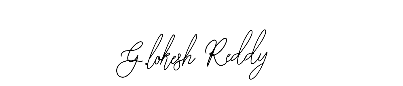 How to Draw G.lokesh Reddy signature style? Bearetta-2O07w is a latest design signature styles for name G.lokesh Reddy. G.lokesh Reddy signature style 12 images and pictures png