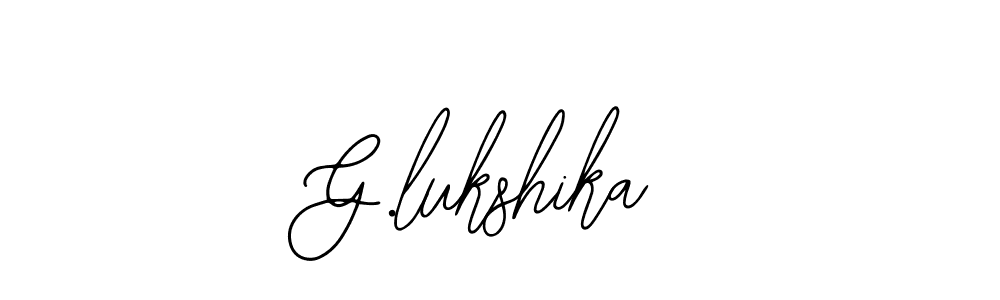 Create a beautiful signature design for name G.lukshika. With this signature (Bearetta-2O07w) fonts, you can make a handwritten signature for free. G.lukshika signature style 12 images and pictures png