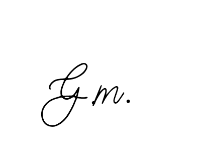 It looks lik you need a new signature style for name G.m.. Design unique handwritten (Bearetta-2O07w) signature with our free signature maker in just a few clicks. G.m. signature style 12 images and pictures png