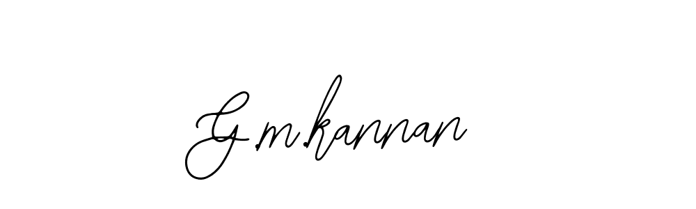 Create a beautiful signature design for name G.m.kannan. With this signature (Bearetta-2O07w) fonts, you can make a handwritten signature for free. G.m.kannan signature style 12 images and pictures png