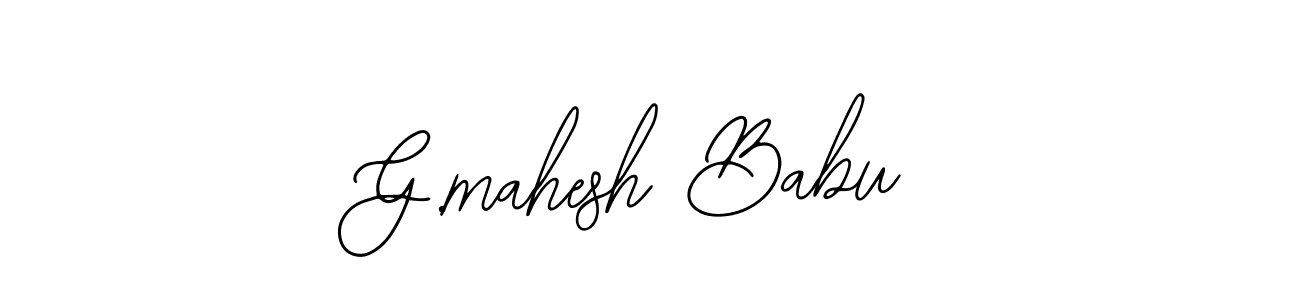 You should practise on your own different ways (Bearetta-2O07w) to write your name (G.mahesh Babu) in signature. don't let someone else do it for you. G.mahesh Babu signature style 12 images and pictures png