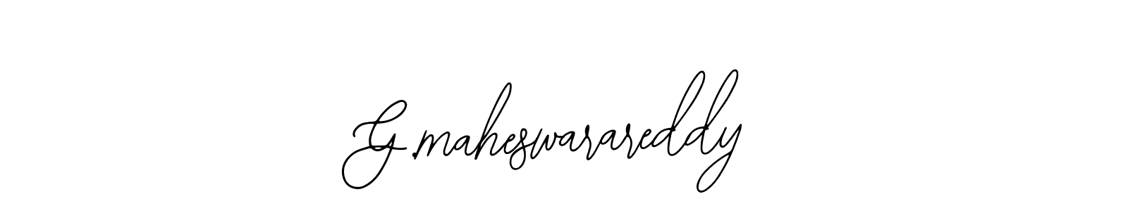 Bearetta-2O07w is a professional signature style that is perfect for those who want to add a touch of class to their signature. It is also a great choice for those who want to make their signature more unique. Get G.maheswarareddy name to fancy signature for free. G.maheswarareddy signature style 12 images and pictures png