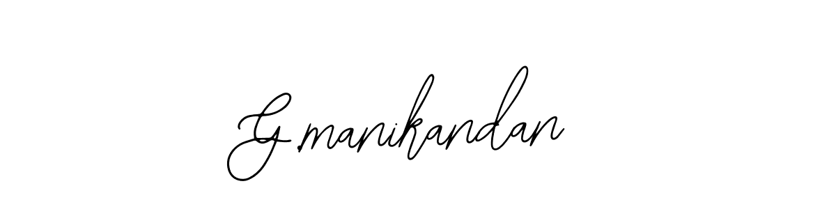 Use a signature maker to create a handwritten signature online. With this signature software, you can design (Bearetta-2O07w) your own signature for name G.manikandan. G.manikandan signature style 12 images and pictures png