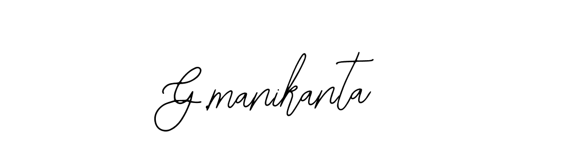 How to make G.manikanta signature? Bearetta-2O07w is a professional autograph style. Create handwritten signature for G.manikanta name. G.manikanta signature style 12 images and pictures png