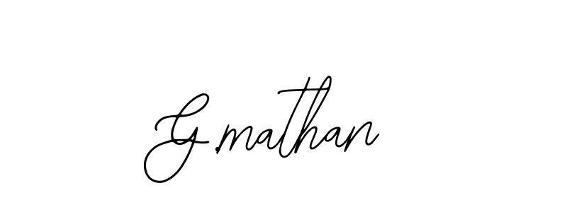 The best way (Bearetta-2O07w) to make a short signature is to pick only two or three words in your name. The name G.mathan include a total of six letters. For converting this name. G.mathan signature style 12 images and pictures png