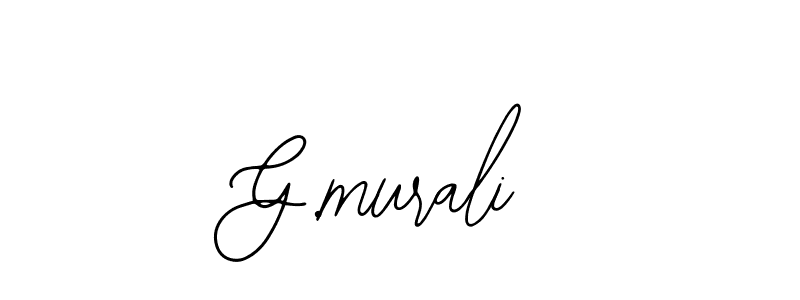 How to make G.murali signature? Bearetta-2O07w is a professional autograph style. Create handwritten signature for G.murali name. G.murali signature style 12 images and pictures png