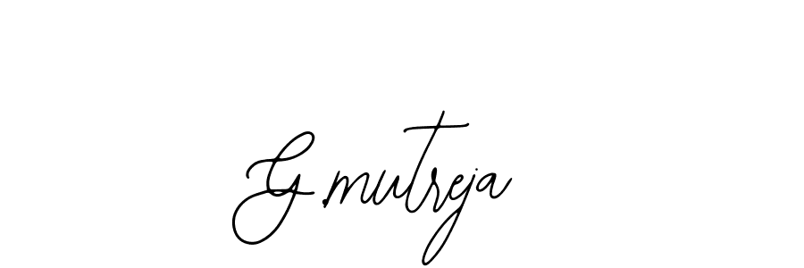 Best and Professional Signature Style for G.mutreja. Bearetta-2O07w Best Signature Style Collection. G.mutreja signature style 12 images and pictures png