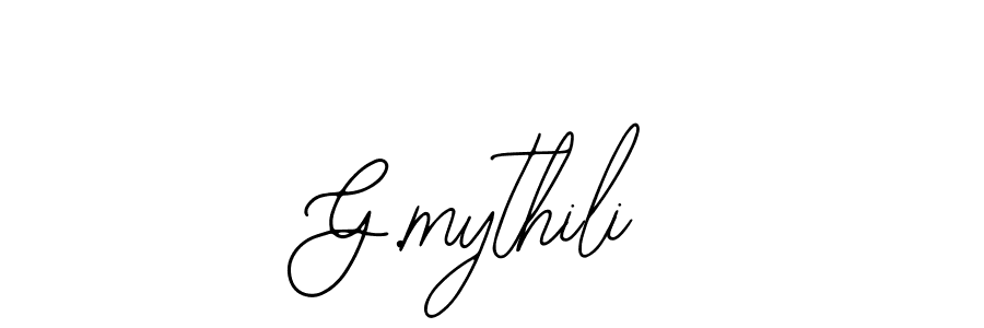 How to make G.mythili name signature. Use Bearetta-2O07w style for creating short signs online. This is the latest handwritten sign. G.mythili signature style 12 images and pictures png