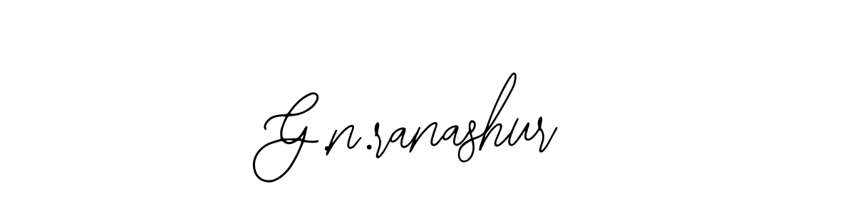 Use a signature maker to create a handwritten signature online. With this signature software, you can design (Bearetta-2O07w) your own signature for name G.n.ranashur. G.n.ranashur signature style 12 images and pictures png