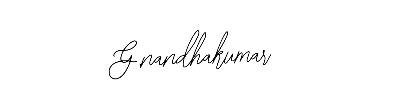 Use a signature maker to create a handwritten signature online. With this signature software, you can design (Bearetta-2O07w) your own signature for name G.nandhakumar. G.nandhakumar signature style 12 images and pictures png