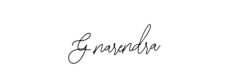 Make a beautiful signature design for name G.narendra. With this signature (Bearetta-2O07w) style, you can create a handwritten signature for free. G.narendra signature style 12 images and pictures png