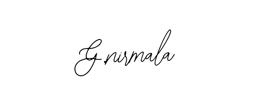 G.nirmala stylish signature style. Best Handwritten Sign (Bearetta-2O07w) for my name. Handwritten Signature Collection Ideas for my name G.nirmala. G.nirmala signature style 12 images and pictures png