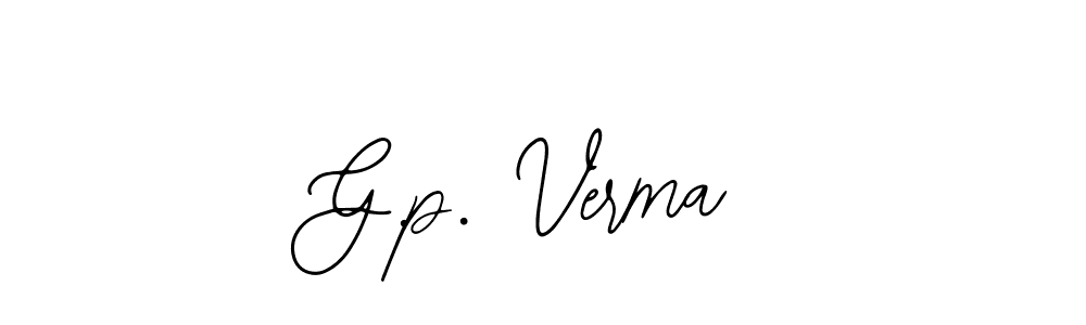 G.p. Verma stylish signature style. Best Handwritten Sign (Bearetta-2O07w) for my name. Handwritten Signature Collection Ideas for my name G.p. Verma. G.p. Verma signature style 12 images and pictures png