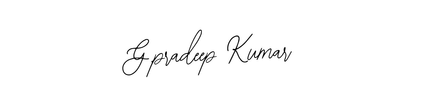 G.pradeep Kumar stylish signature style. Best Handwritten Sign (Bearetta-2O07w) for my name. Handwritten Signature Collection Ideas for my name G.pradeep Kumar. G.pradeep Kumar signature style 12 images and pictures png