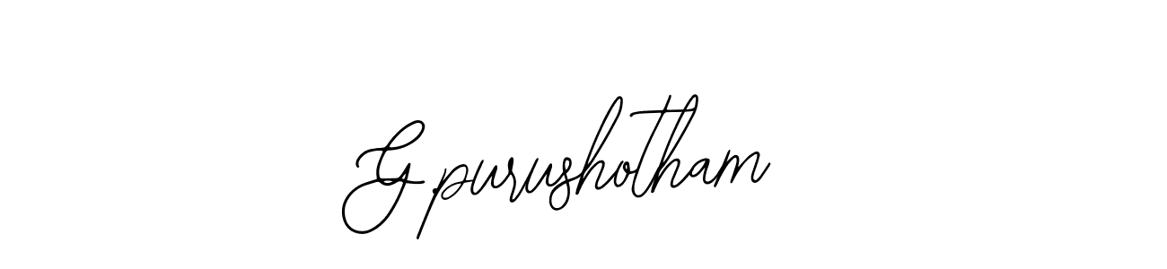 Create a beautiful signature design for name G.purushotham. With this signature (Bearetta-2O07w) fonts, you can make a handwritten signature for free. G.purushotham signature style 12 images and pictures png