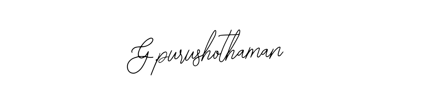 How to make G.purushothaman signature? Bearetta-2O07w is a professional autograph style. Create handwritten signature for G.purushothaman name. G.purushothaman signature style 12 images and pictures png