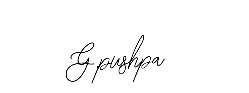 Make a beautiful signature design for name G.pushpa. Use this online signature maker to create a handwritten signature for free. G.pushpa signature style 12 images and pictures png