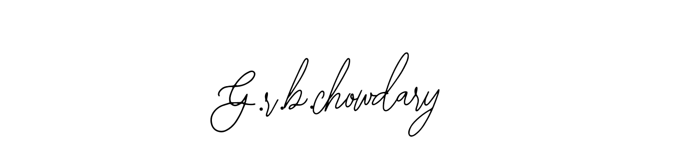 Here are the top 10 professional signature styles for the name G.r.b.chowdary. These are the best autograph styles you can use for your name. G.r.b.chowdary signature style 12 images and pictures png