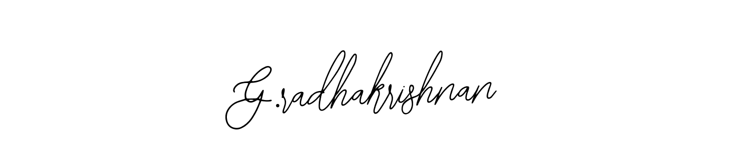 Also we have G.radhakrishnan name is the best signature style. Create professional handwritten signature collection using Bearetta-2O07w autograph style. G.radhakrishnan signature style 12 images and pictures png