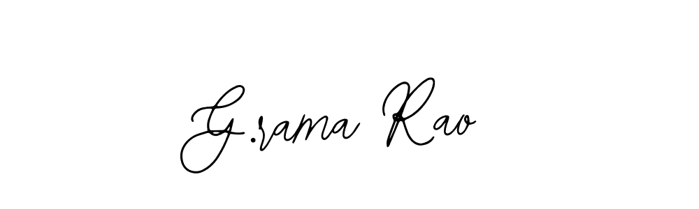 Similarly Bearetta-2O07w is the best handwritten signature design. Signature creator online .You can use it as an online autograph creator for name G.rama Rao. G.rama Rao signature style 12 images and pictures png