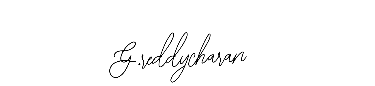 How to make G.reddycharan name signature. Use Bearetta-2O07w style for creating short signs online. This is the latest handwritten sign. G.reddycharan signature style 12 images and pictures png