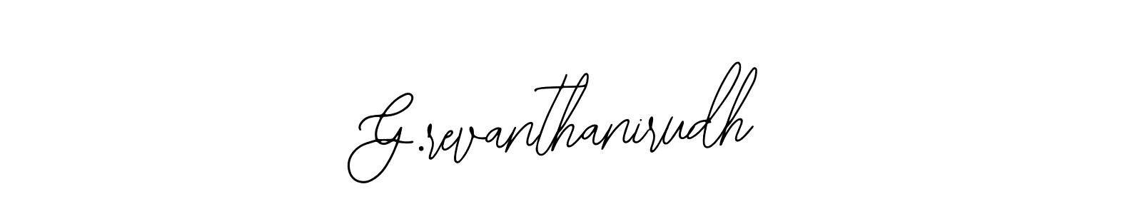 G.revanthanirudh stylish signature style. Best Handwritten Sign (Bearetta-2O07w) for my name. Handwritten Signature Collection Ideas for my name G.revanthanirudh. G.revanthanirudh signature style 12 images and pictures png