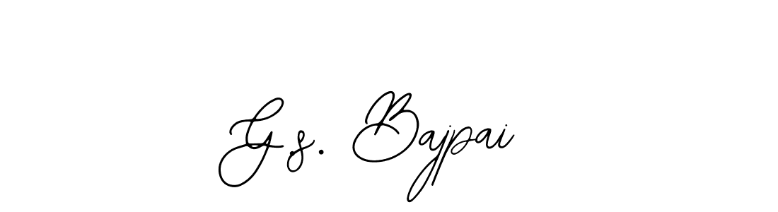 Also You can easily find your signature by using the search form. We will create G.s. Bajpai name handwritten signature images for you free of cost using Bearetta-2O07w sign style. G.s. Bajpai signature style 12 images and pictures png