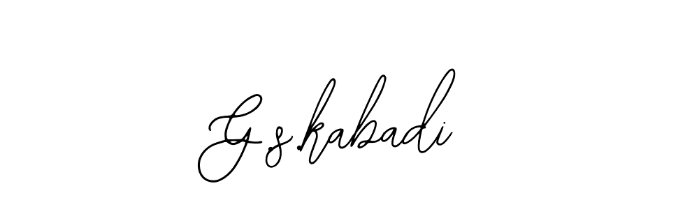 You can use this online signature creator to create a handwritten signature for the name G.s.kabadi. This is the best online autograph maker. G.s.kabadi signature style 12 images and pictures png