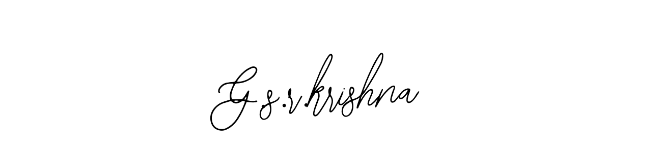 Make a beautiful signature design for name G.s.r.krishna. With this signature (Bearetta-2O07w) style, you can create a handwritten signature for free. G.s.r.krishna signature style 12 images and pictures png