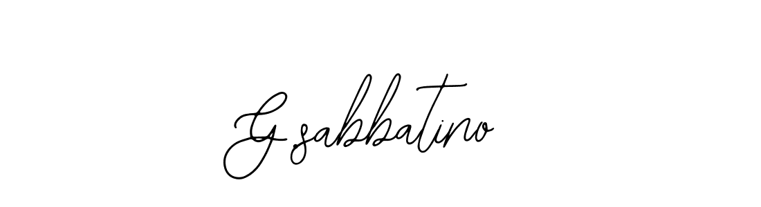 You should practise on your own different ways (Bearetta-2O07w) to write your name (G.sabbatino) in signature. don't let someone else do it for you. G.sabbatino signature style 12 images and pictures png