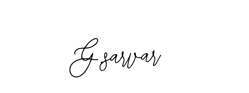 The best way (Bearetta-2O07w) to make a short signature is to pick only two or three words in your name. The name G.sarvar include a total of six letters. For converting this name. G.sarvar signature style 12 images and pictures png