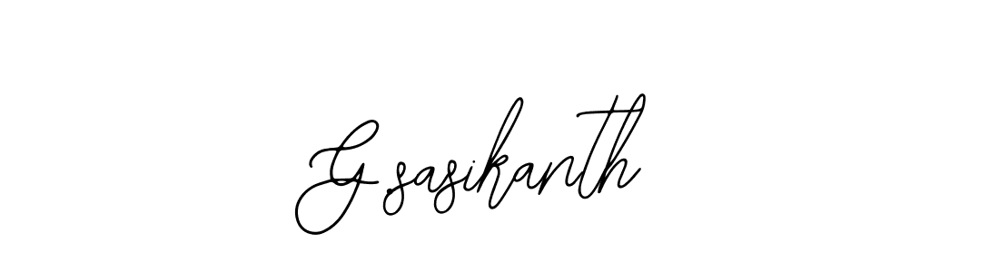 You should practise on your own different ways (Bearetta-2O07w) to write your name (G.sasikanth) in signature. don't let someone else do it for you. G.sasikanth signature style 12 images and pictures png