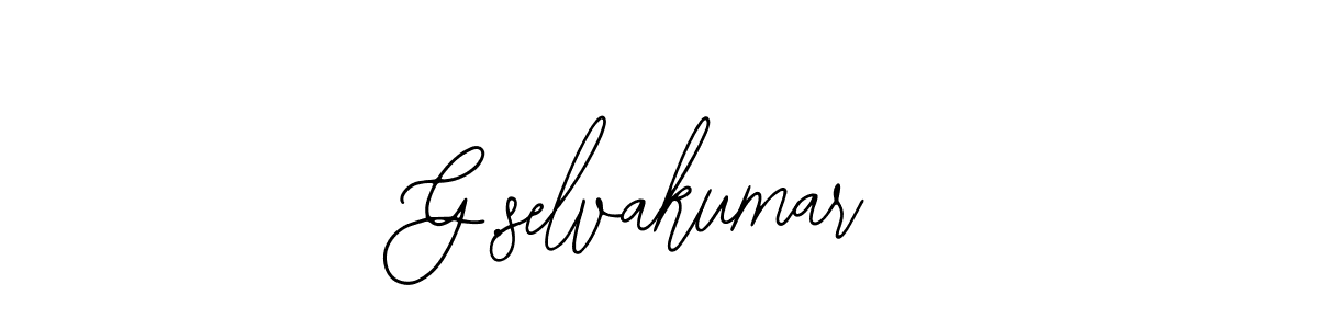 Similarly Bearetta-2O07w is the best handwritten signature design. Signature creator online .You can use it as an online autograph creator for name G.selvakumar. G.selvakumar signature style 12 images and pictures png