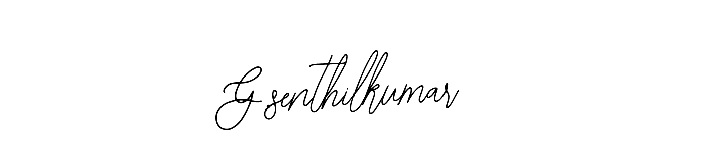Similarly Bearetta-2O07w is the best handwritten signature design. Signature creator online .You can use it as an online autograph creator for name G.senthilkumar. G.senthilkumar signature style 12 images and pictures png