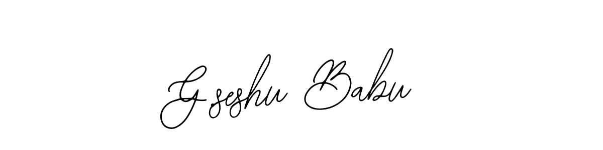 Create a beautiful signature design for name G.seshu Babu. With this signature (Bearetta-2O07w) fonts, you can make a handwritten signature for free. G.seshu Babu signature style 12 images and pictures png