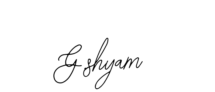 G.shyam stylish signature style. Best Handwritten Sign (Bearetta-2O07w) for my name. Handwritten Signature Collection Ideas for my name G.shyam. G.shyam signature style 12 images and pictures png