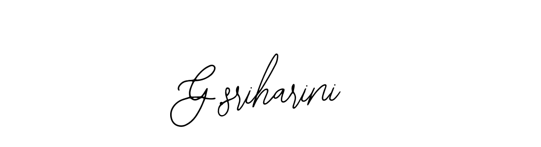 The best way (Bearetta-2O07w) to make a short signature is to pick only two or three words in your name. The name G.sriharini include a total of six letters. For converting this name. G.sriharini signature style 12 images and pictures png