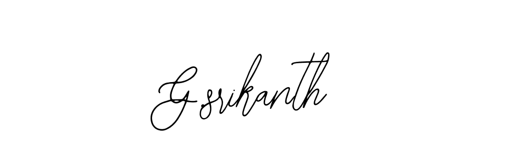 How to make G.srikanth signature? Bearetta-2O07w is a professional autograph style. Create handwritten signature for G.srikanth name. G.srikanth signature style 12 images and pictures png