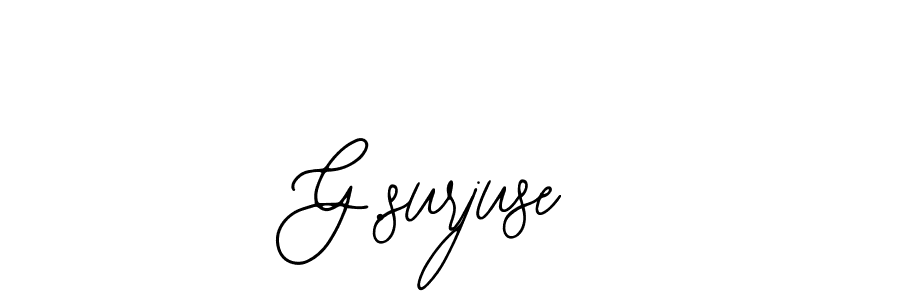 if you are searching for the best signature style for your name G.surjuse. so please give up your signature search. here we have designed multiple signature styles  using Bearetta-2O07w. G.surjuse signature style 12 images and pictures png