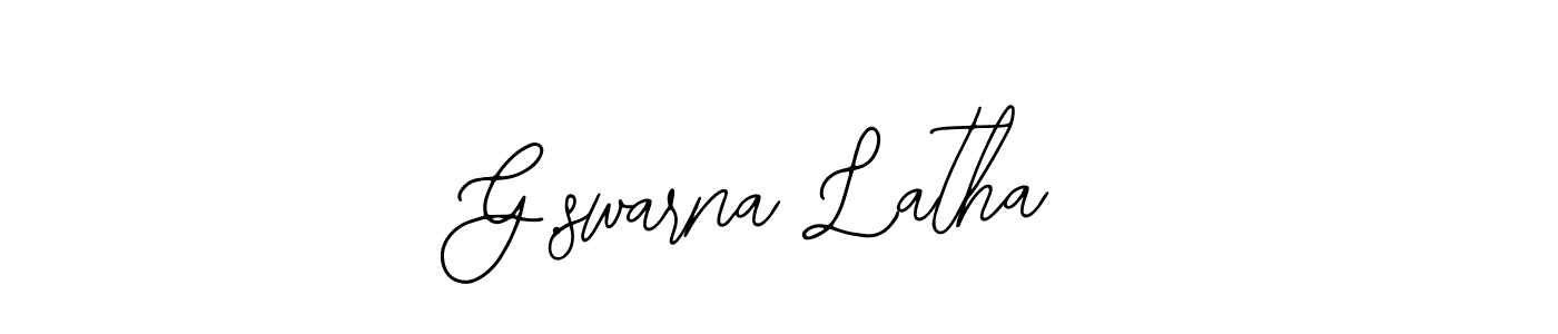 G.swarna Latha stylish signature style. Best Handwritten Sign (Bearetta-2O07w) for my name. Handwritten Signature Collection Ideas for my name G.swarna Latha. G.swarna Latha signature style 12 images and pictures png