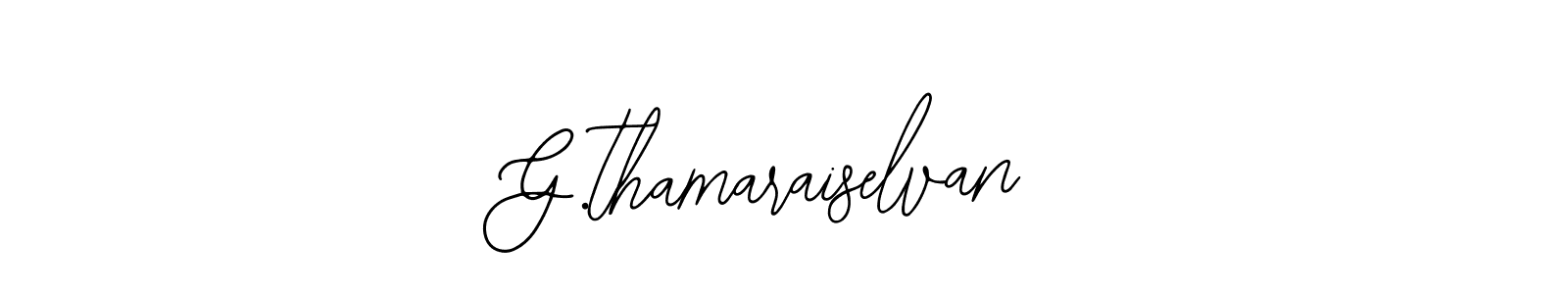 Make a beautiful signature design for name G.thamaraiselvan. With this signature (Bearetta-2O07w) style, you can create a handwritten signature for free. G.thamaraiselvan signature style 12 images and pictures png