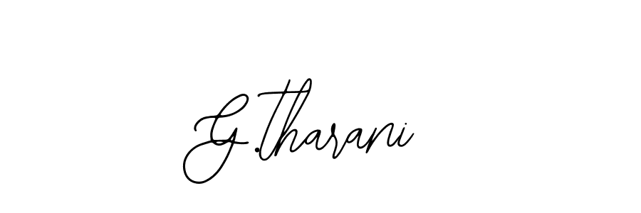 Design your own signature with our free online signature maker. With this signature software, you can create a handwritten (Bearetta-2O07w) signature for name G.tharani. G.tharani signature style 12 images and pictures png