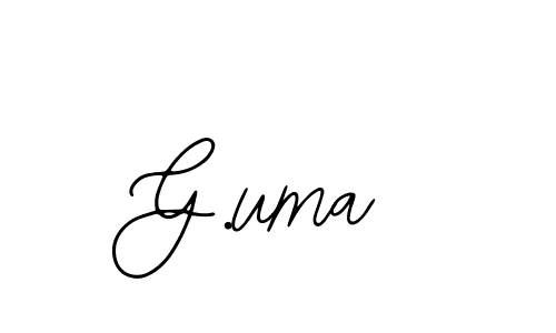 How to make G.uma name signature. Use Bearetta-2O07w style for creating short signs online. This is the latest handwritten sign. G.uma signature style 12 images and pictures png
