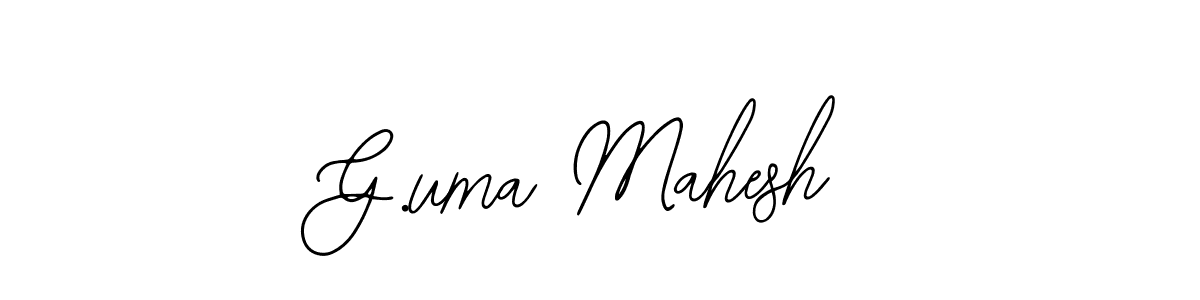 Bearetta-2O07w is a professional signature style that is perfect for those who want to add a touch of class to their signature. It is also a great choice for those who want to make their signature more unique. Get G.uma Mahesh name to fancy signature for free. G.uma Mahesh signature style 12 images and pictures png