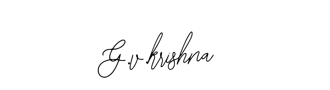 The best way (Bearetta-2O07w) to make a short signature is to pick only two or three words in your name. The name G.v.krishna include a total of six letters. For converting this name. G.v.krishna signature style 12 images and pictures png