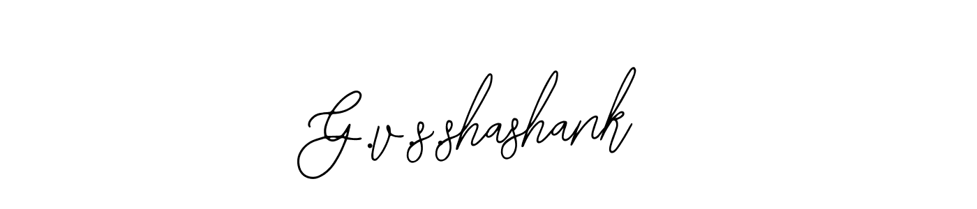 Design your own signature with our free online signature maker. With this signature software, you can create a handwritten (Bearetta-2O07w) signature for name G.v.s.shashank. G.v.s.shashank signature style 12 images and pictures png