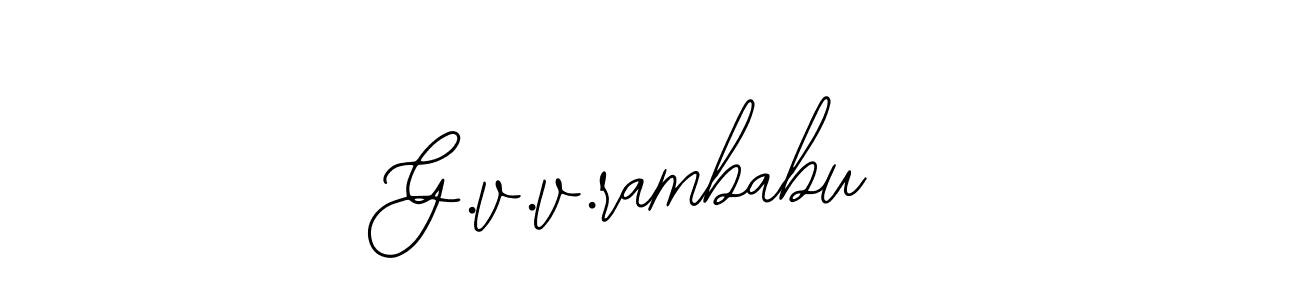 Bearetta-2O07w is a professional signature style that is perfect for those who want to add a touch of class to their signature. It is also a great choice for those who want to make their signature more unique. Get G.v.v.rambabu name to fancy signature for free. G.v.v.rambabu signature style 12 images and pictures png