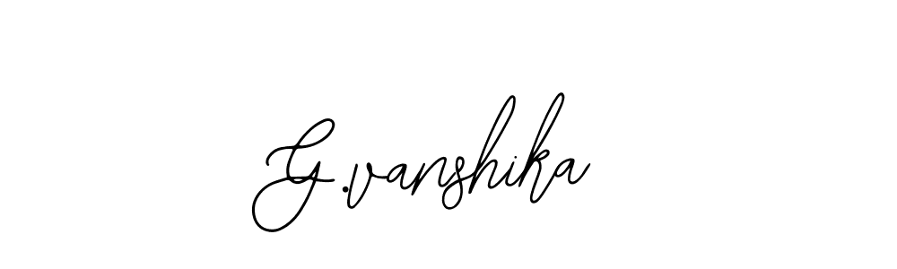 You should practise on your own different ways (Bearetta-2O07w) to write your name (G.vanshika) in signature. don't let someone else do it for you. G.vanshika signature style 12 images and pictures png