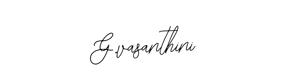 Make a beautiful signature design for name G.vasanthini. With this signature (Bearetta-2O07w) style, you can create a handwritten signature for free. G.vasanthini signature style 12 images and pictures png