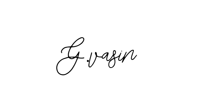 The best way (Bearetta-2O07w) to make a short signature is to pick only two or three words in your name. The name G.vasin include a total of six letters. For converting this name. G.vasin signature style 12 images and pictures png